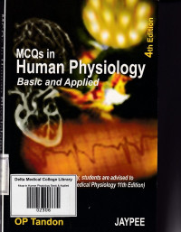 Image of Mcqs in Human Physiology Basic & Applied