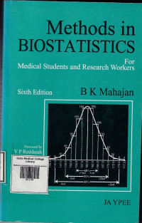 Image of Methods in biostatistics for medical students