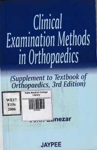 Image of Clinical examination methods in orthopaedics