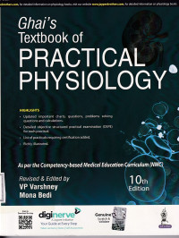 Image of Ghai’s  Textbook of practical physiology.