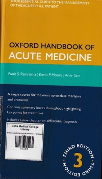 Image of Oxford handbook of acute medicine : Handbook of acute medicine