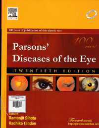 Image of Parsons' diseases of the eye : Diseases of the eye