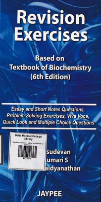 Image of Revision exercises : based on textbook of biochemistry